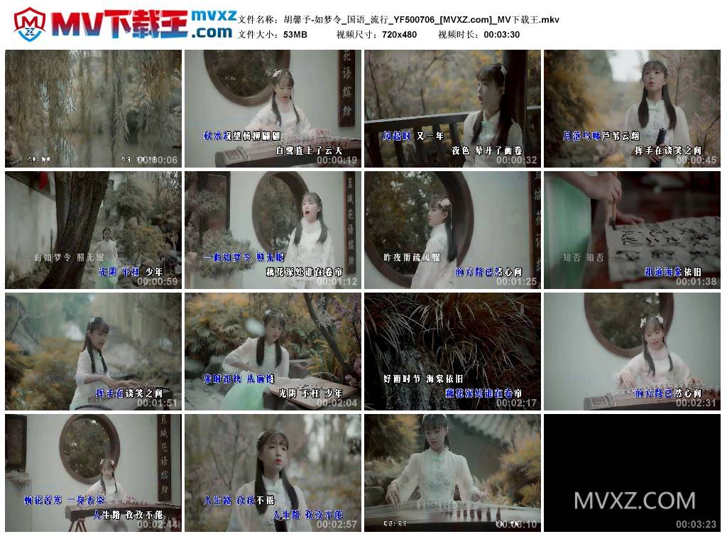 胡馨予-如梦令_国语_流行_YF500706